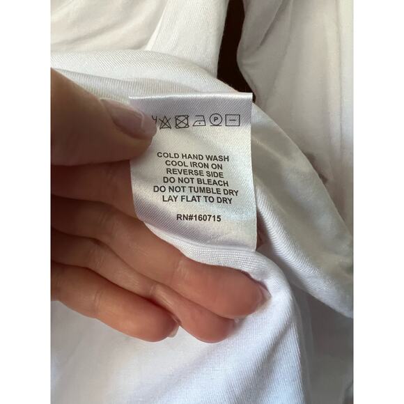 NWT Revolve SER.O.YA Women's Artemis Twist Neck Cutout Blouse Top White Size XL - Picture 10 of 11